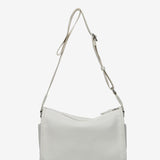 Crossbody bag in beige recycled materials