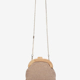 Beige party clutch