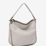 Beige Leder Schultertasche