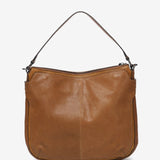 Shoulder bag in cognac leather