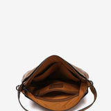 Shoulder bag in cognac leather