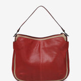 Bolso de hombro en piel roja