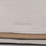 Beige leather shoulder bag