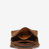 Cognac leather shoulder bag