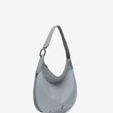 Shoulder bag in grey leather