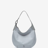 Shoulder bag in grey leather