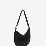 Small shoulder bag in black leather