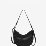 Small shoulder bag in black leather