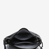 Small shoulder bag in black leather