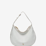 White leather shoulder bag