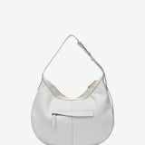 White leather shoulder bag