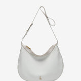 White leather shoulder bag