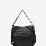 Bag - backpack in black leather