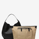 Black leather shoulder bag