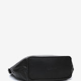 Black leather shoulder bag