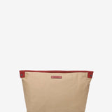 Red leather shoulder bag