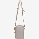 Bolso para el móvil en materiales reciclados beige