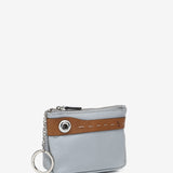 Two-tone grey leather wallet