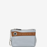 Two-tone grey leather wallet