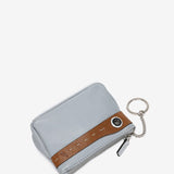 Two-tone grey leather wallet