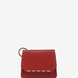 Red leather wallet