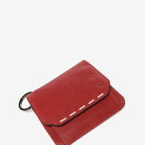 Red leather wallet