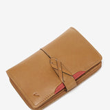 Medium cognac leather wallet