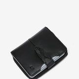 Small black leather wallet