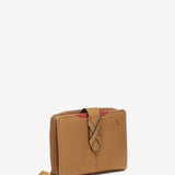 Small wallet in cognac leather