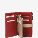 Medium red leather wallet