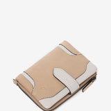 Small camel leather wallet