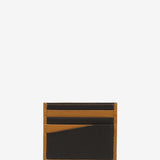 Men's leather card holder in brown