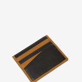 Men's leather card holder in brown