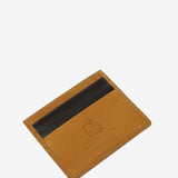 Men's leather card holder in brown