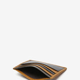 Men's leather card holder in brown