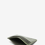 Men's leather card holder in green