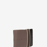 Men's leather wallet with RFID protection in taupe