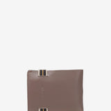 Men's leather wallet with RFID protection in taupe