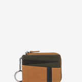 Men's leather wallet in camel