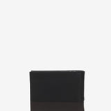 Men's leather wallet with RFID protection in black