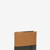 Men's leather wallet with RFID protection in camel