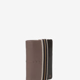 Men's leather wallet with RFID protection in taupe