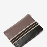 Men's leather wallet with RFID protection in taupe