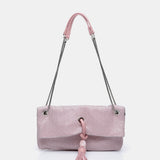 Bolso multifuncional en malla rosa palo