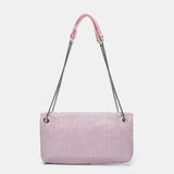 Bolso multifuncional en malla rosa palo