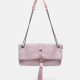 Bolso multifuncional en malla rosa palo