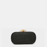 Clutch trenzado en negro
