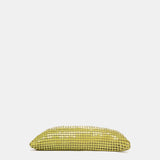 Borsa a tracolla in rete metallica verde