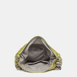 Borsa a tracolla in rete metallica verde