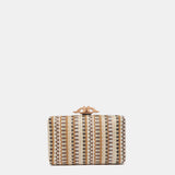 Pochette da festa con stampa marrone